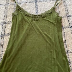 LOFT Olive Lace Cami